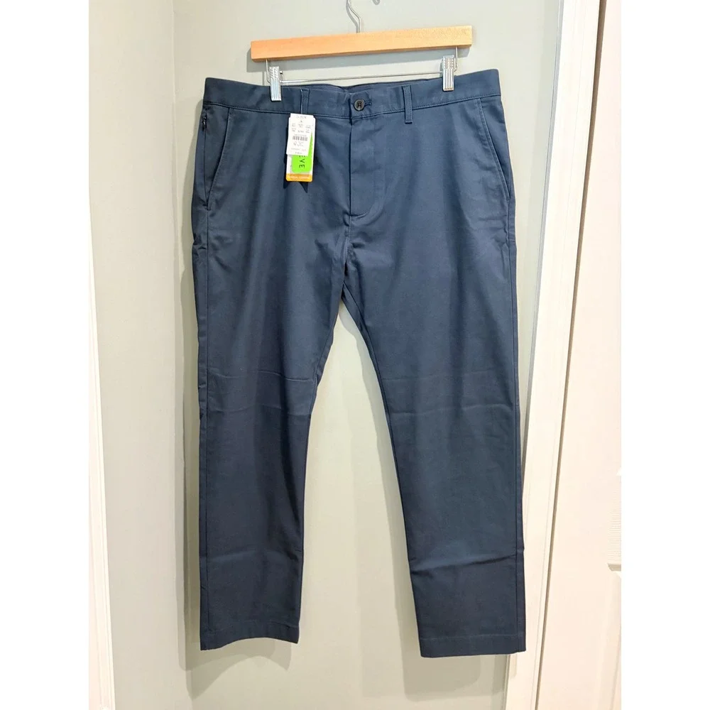 J.Crew Mens 770 Straight-Fit TruTemp 365 Chino British Pants Blue 36x30  NWT